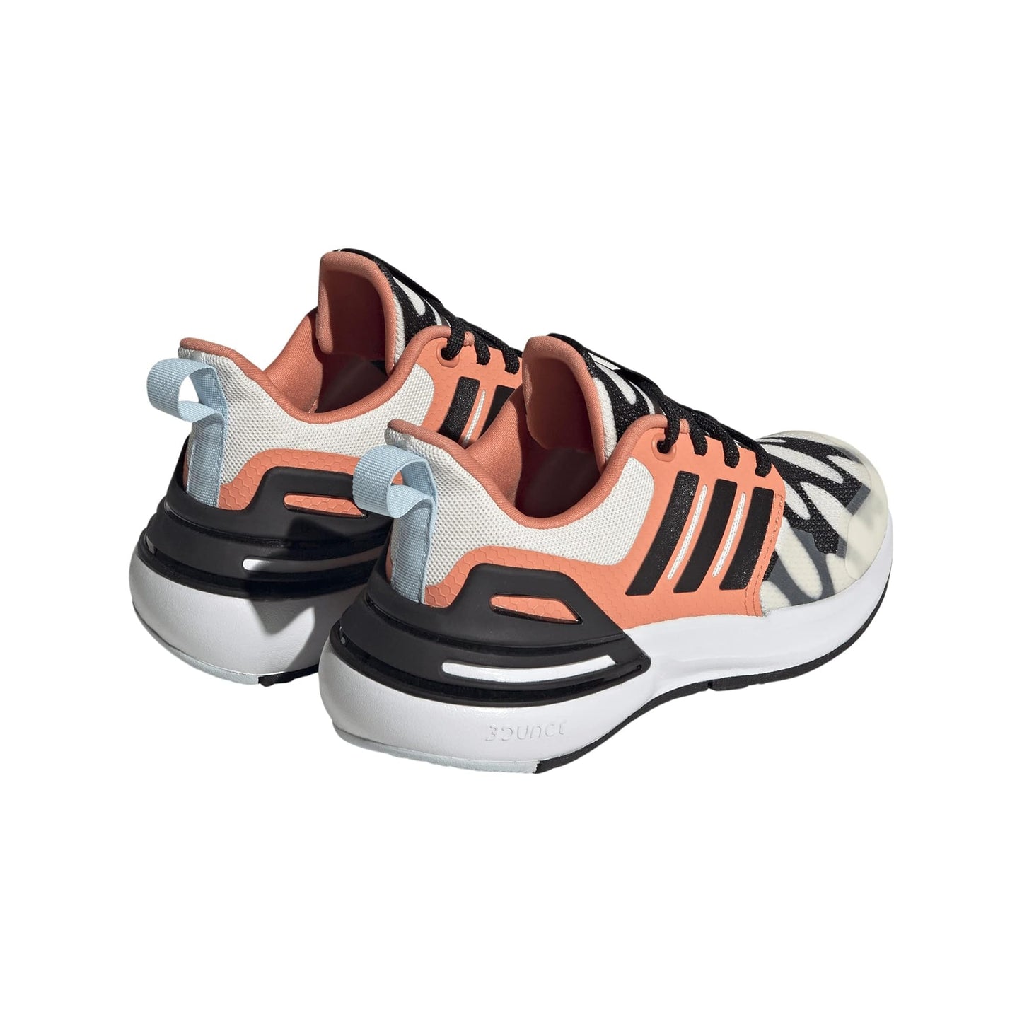 adidas Boy's RapidaSport Marimekko (Little Kid/Big Kid) Cloud White/Black/Semi Coral 3.5 Big Kid M