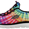 Skechers Women's Summits - Looking Groovy Sneakers, Black/White Multi, 11 W US
