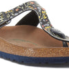 Birkenstock Women's Gizeh Sandal, Watercolor Flower Navy Veg, 7.5 UK
