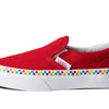 Vans Kids Slip On Sneaker, (Rainbow Checkerboard) Red/True White, Size 11.5 Little Kid