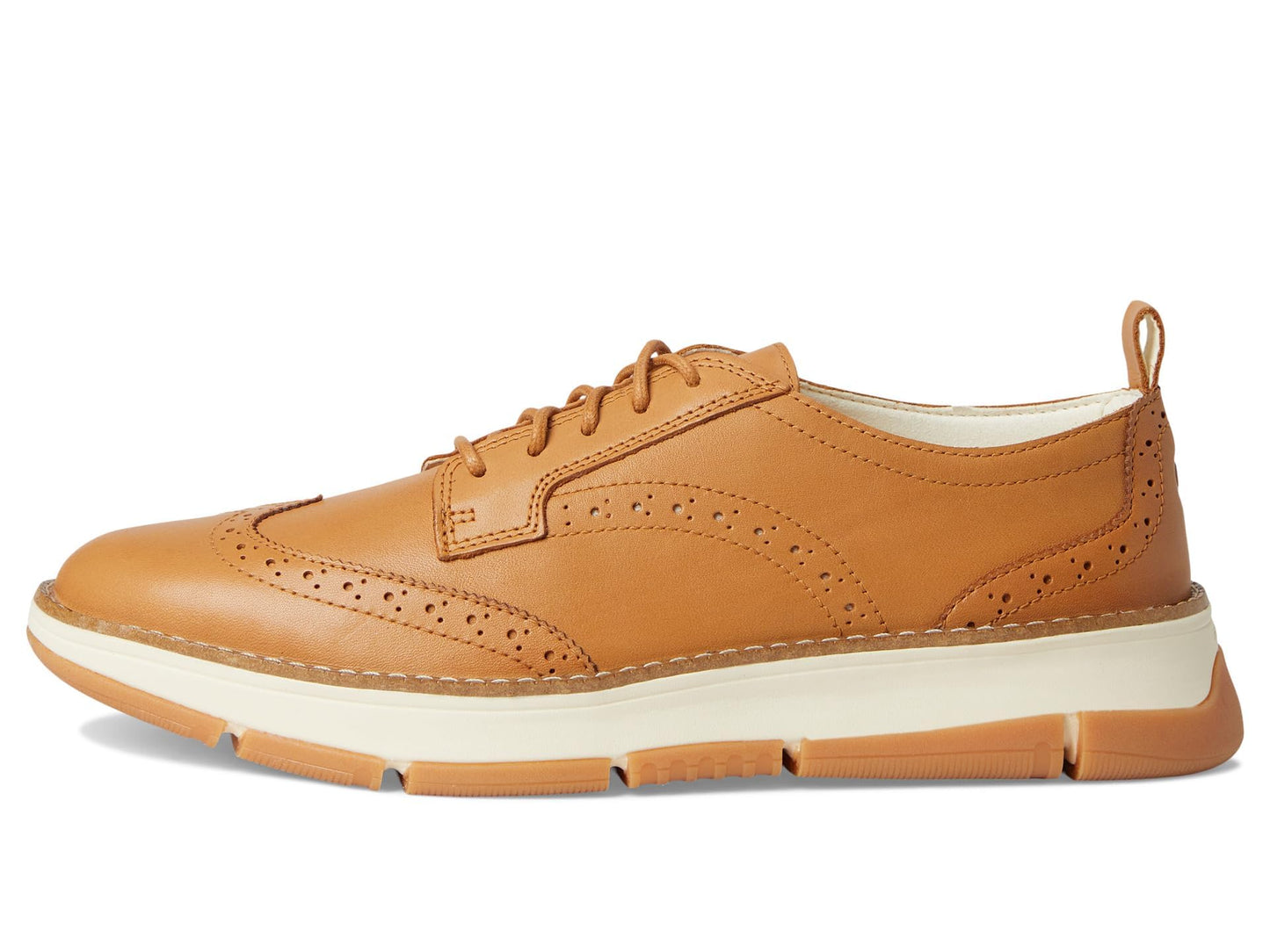 Cole Haan Womens Zerogrand Revel Wingtip Oxfords Biscuit/Ivory 7.5 B - Medium