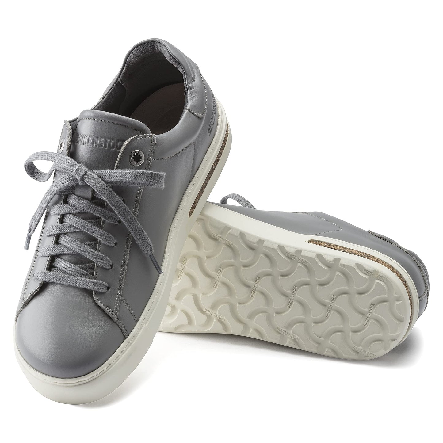 Birkenstock Bend Gray Leather 45 R EU 14-14.5 Women12-12.5 Men
