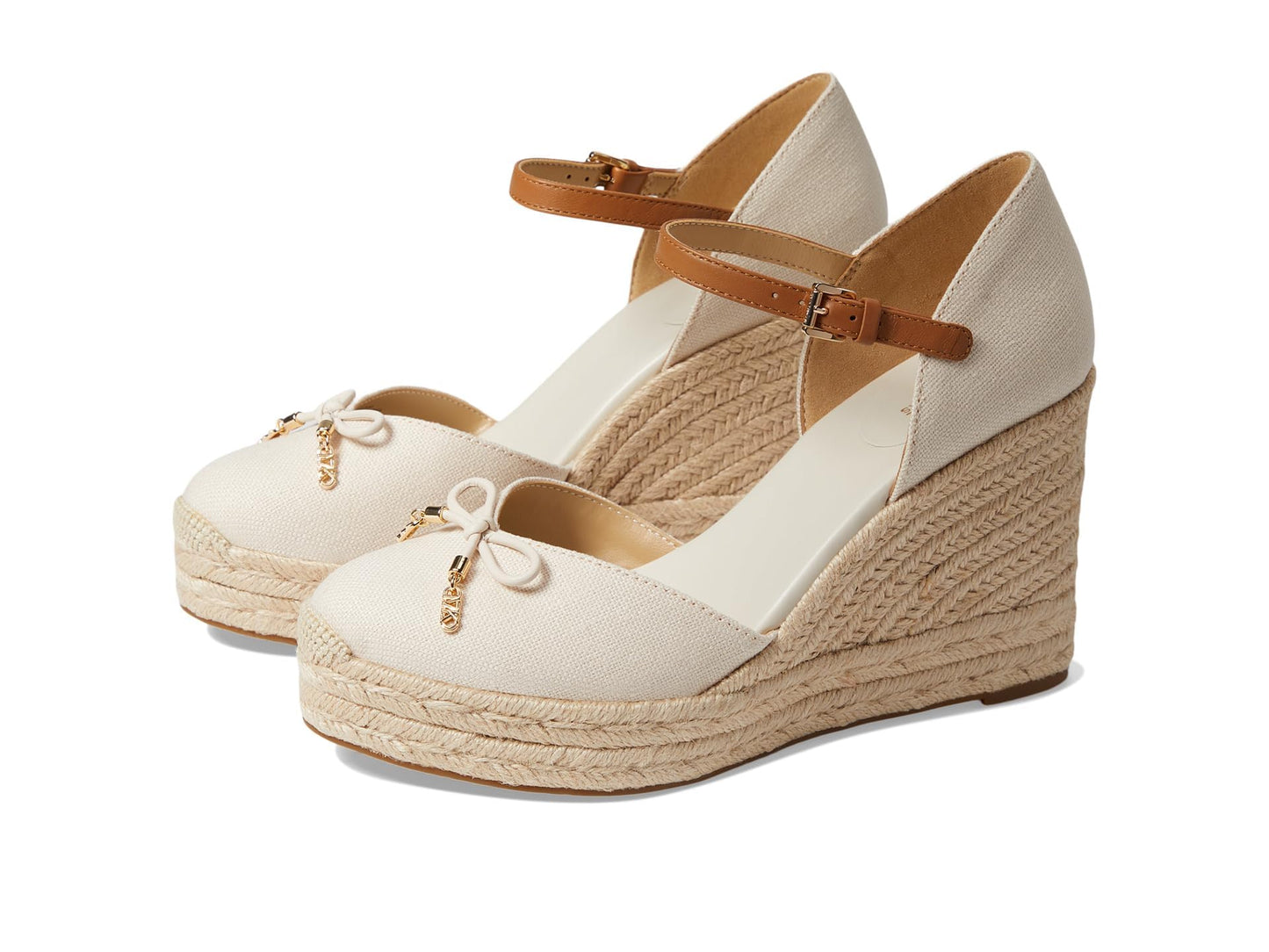 Michael Kors Nori Wedge Espadrille Light Cream 7 M