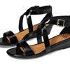 Sofft Womens Innis Black Crinkle Patent 8.5 M (B)