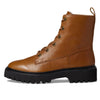 Madewell The Rayna Lace-Up Boot in Leather - Lace up Closure, Round Toe Silhouette, Fashionable and Comfy Women's Boots English Saddle 9 M