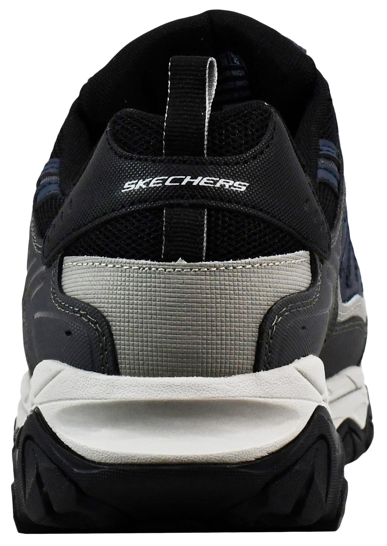 Skechers Men's Afterburn Wonted Memory Fit Slip-On Trainer, Navy/Grey, 14 W US