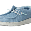 HEYDUDE Boy's Toddler Wally Stretch Sox Slip On Shoe, Cloud Blue/Dawn Blue Size 8 | Lightweight Easy On Casual Shoe