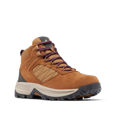 Columbia Womens Transverse Suede Waterproof Hiking Boot, Elk/Moonvista, 9.5