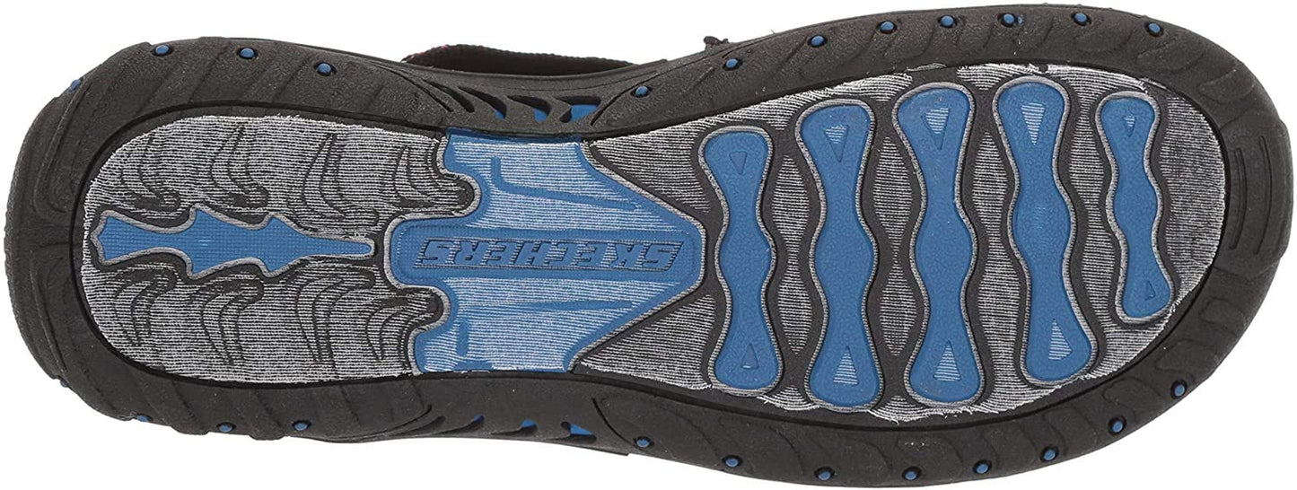 Skechers Cali Women's Reggae Loopy Toe Ring Sandal, blue/pink, 8 M US