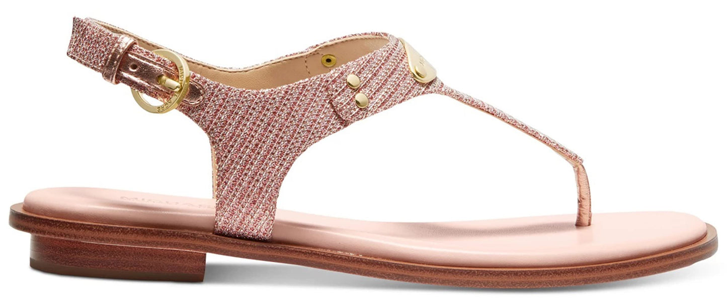 Michael Kors MK Plate Thong Rose Gold 2 9.5 M