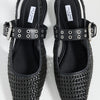 rag & bone Women's Astra Slingback Flats, Black, 6 Medium US