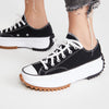Converse Run Star Hike Hi Sneakers, Black/White/Gum, 11.5 US Women/10 US Men