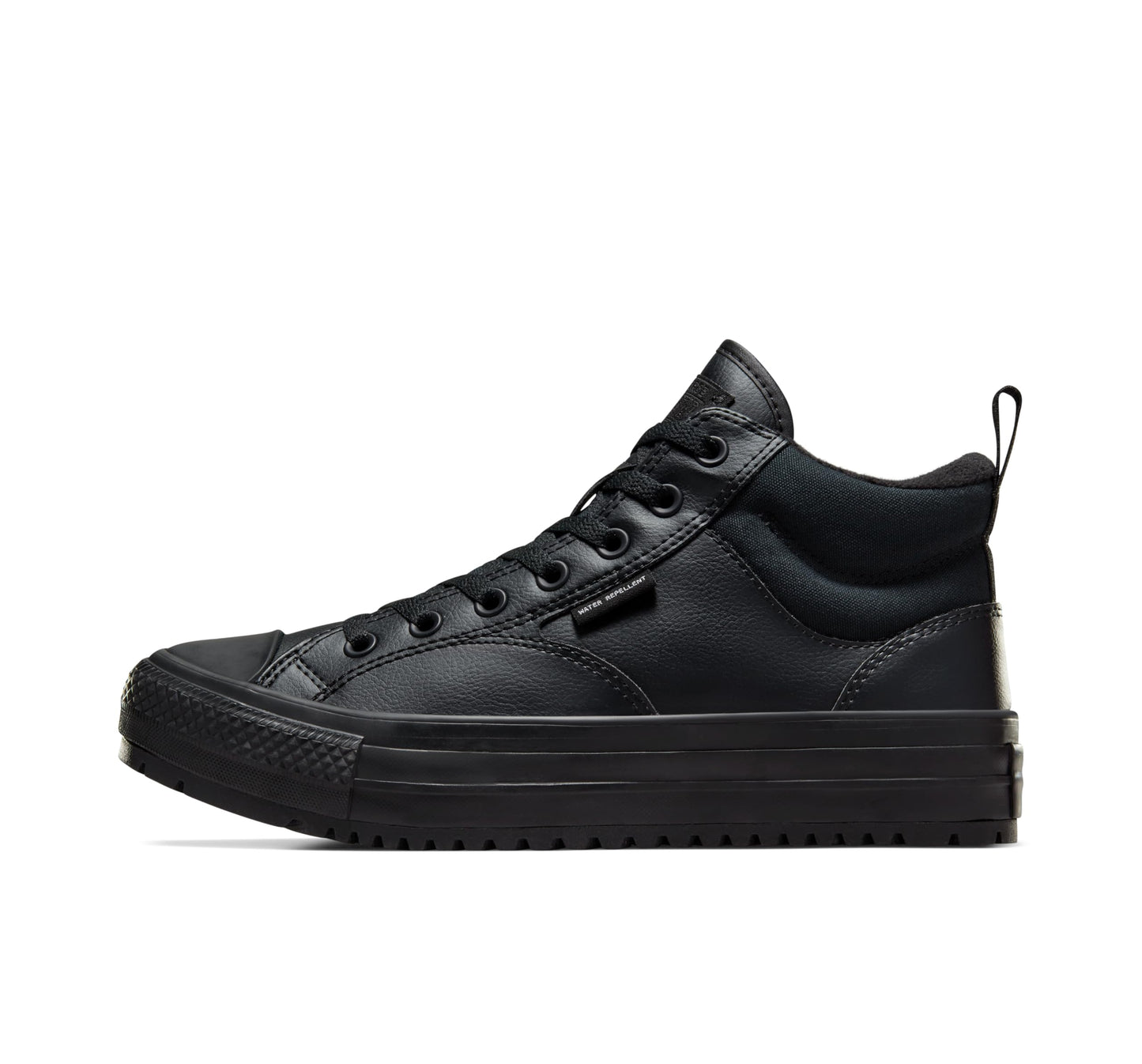 Converse, Unisex, Chuck Taylor All Star Malden Street Mid Top Boots, Black/Black/Black, Men's 6.5, Women's 8.5, Medium