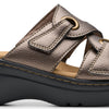 Clarks Women Merliah 2 Cove Bronze Metallic Leather 8.5 Narrow