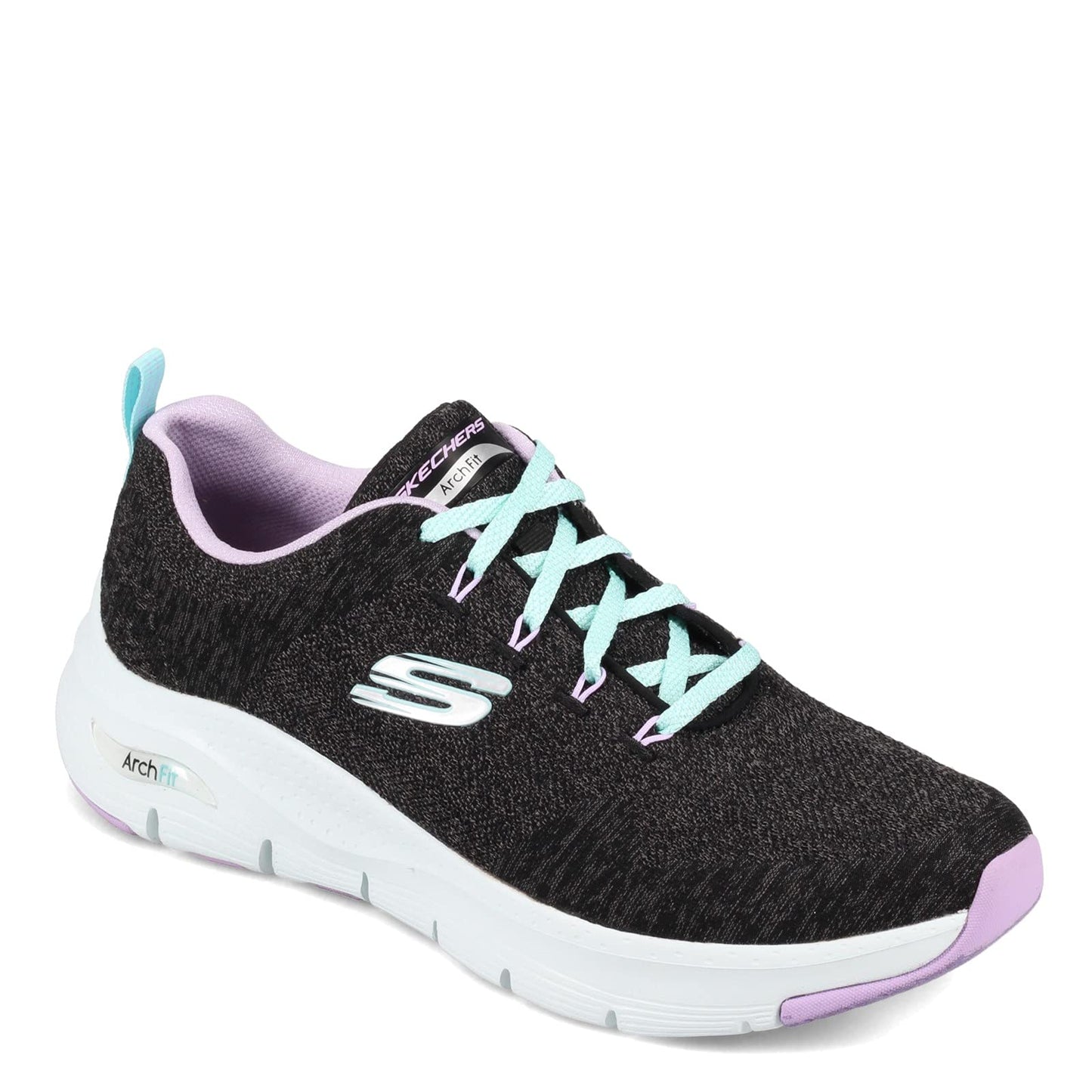 Skechers Sport Arch FitComfy Wave Womens Sneaker 10 CD US BlackLavender