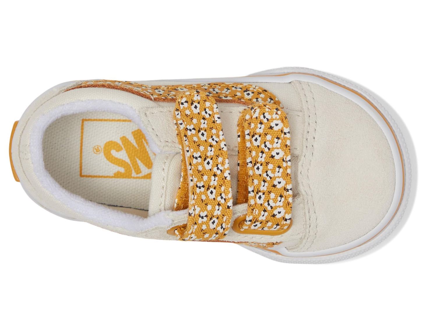 Vans Kids Old Skool V (Infant/Toddler) Sneaker, Ditsy Floral Multi/True White, 9.5 US Unisex