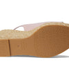 Stuart Weitzman Island Peep-Toe Espadrille Wedge Ballet/Natural 7 B