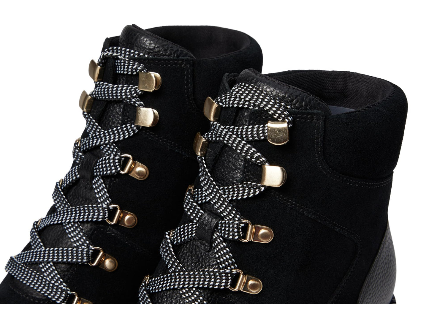 Cole Haan Women's Zerogrand City Wedge Hiker Ankle Boot, Black/Black Waterproof, 8 Wide