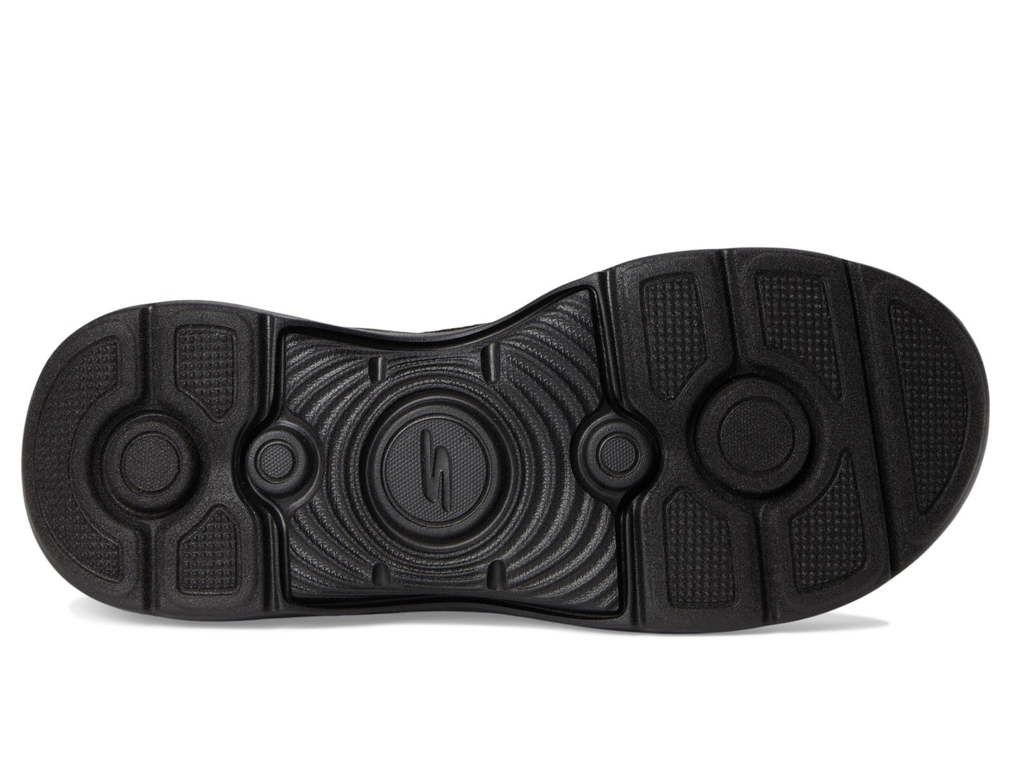 SKECHERS, Women's, Arch Fit 2.0 3-Pt Rhinestone Sandal, Black/Black, 11, Medium