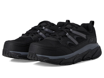 Skechers Work D'Lux Journey Comp Toe Sneaker, Black/Grey, 7