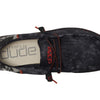 HEYDUDE Men's Wally Funk Back in Black Size 12 | Men’s Shoes | Men's Lace Up Loafers | Comfortable & Light-Weight