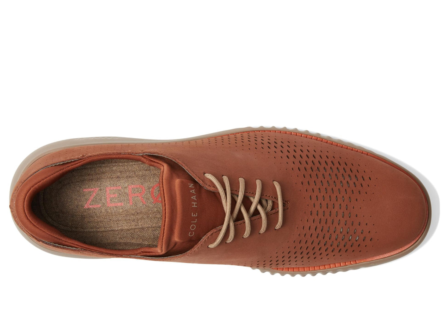 Cole HAAN Mens 2.Zerogrand Laser Wingtip Oxford Lined, Dark Sequoia Nubuck, 11.5 W US