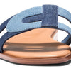 Cole Haan Womens Chrisee Sandal, Denim/Dark Denim, 7-B US