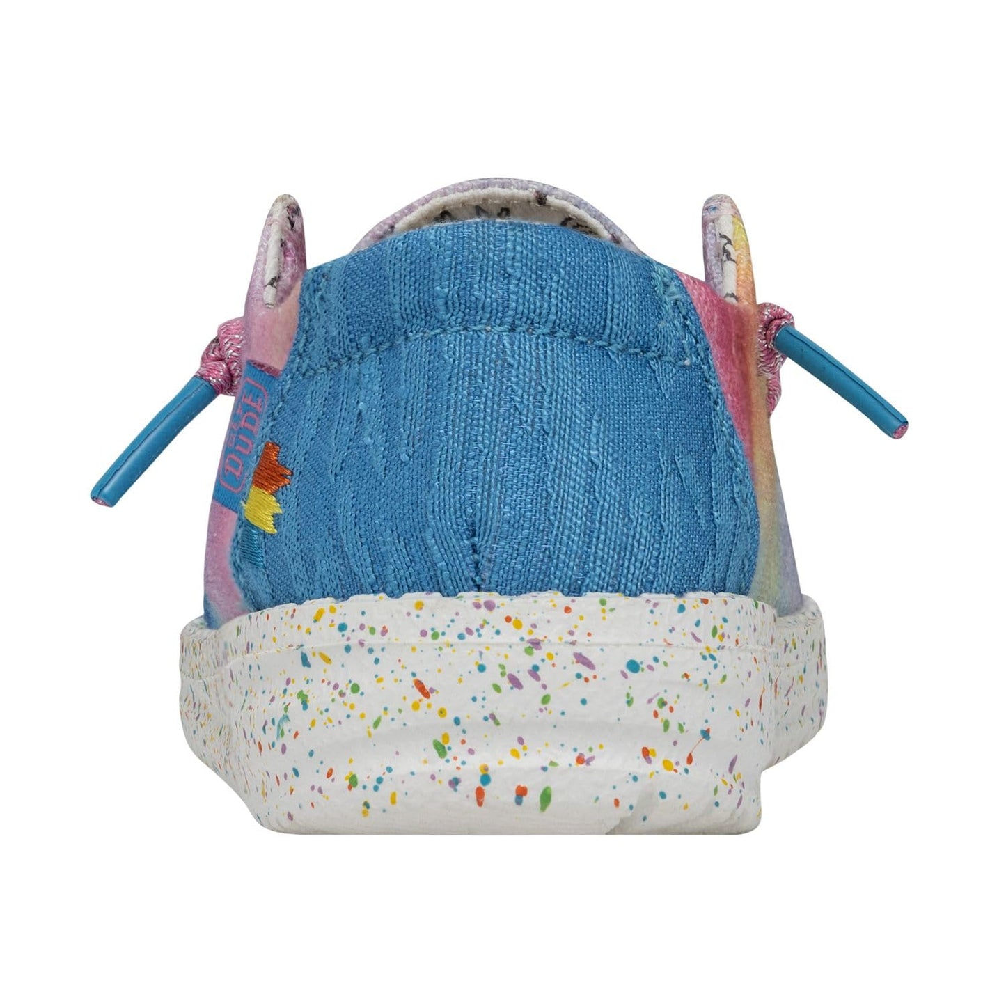 HEYDUDE Girl's Toddler Wendy Dreamer Slip On Shoe, Magic Size 8 | Lightweight Loafer with Elastic Laces