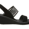 Skechers Cali Women's Rumblers-Sci-Fi Wedge Sandal, Black, 8.5 W US
