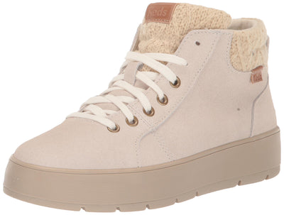 Keds Tahoe Boot, Boot Womens, Oatmeal Suede Cable Knit, 7.5 Medium