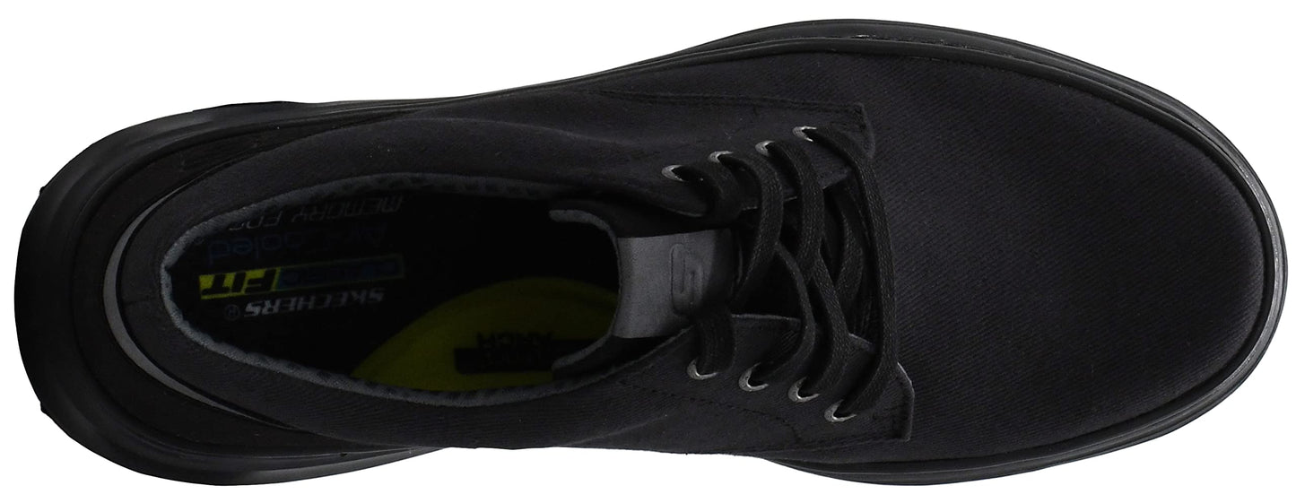 Skechers Men's Moreno-Ederson Shoes, Black/Black, 8.5 M US
