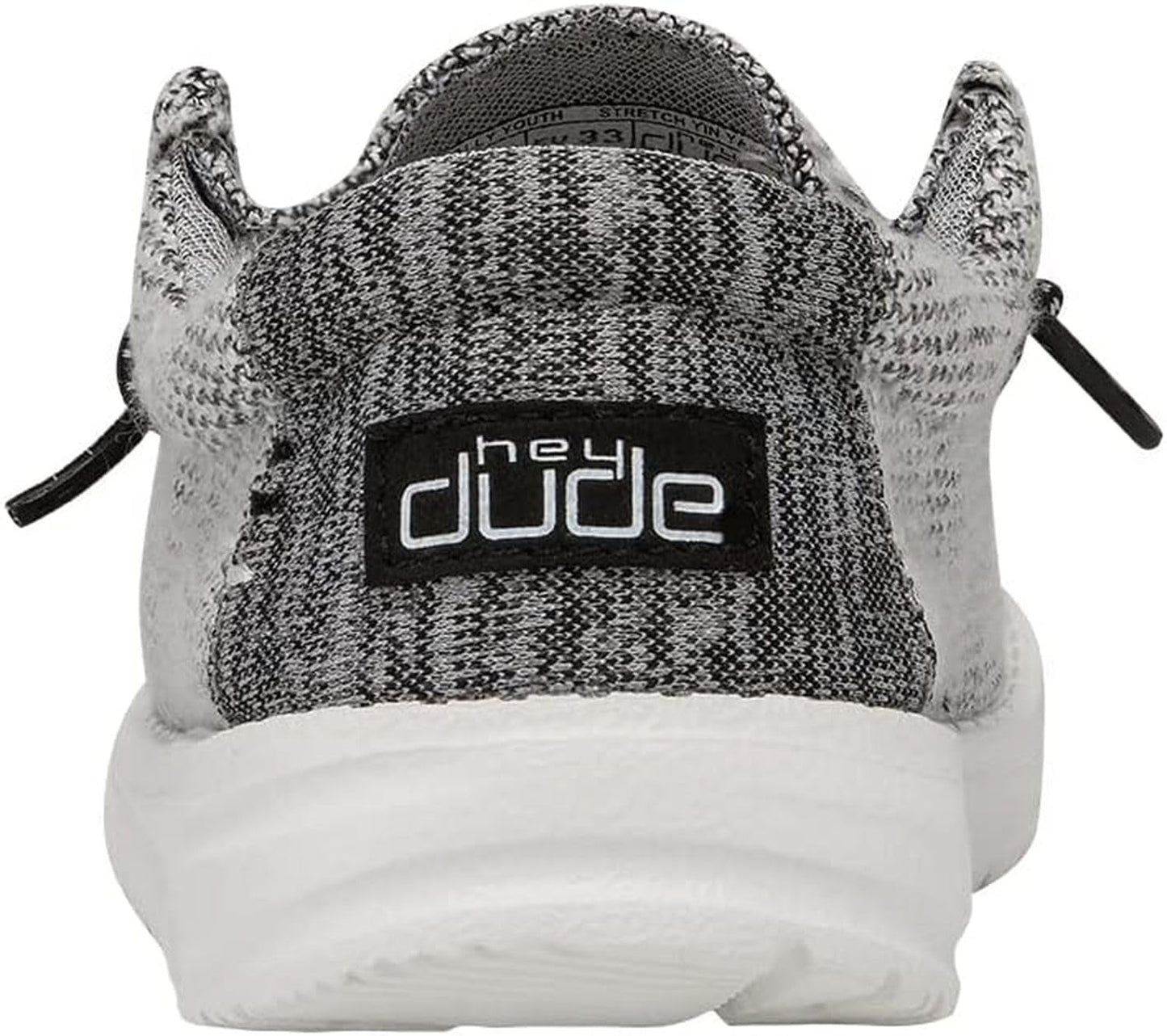 HEYDUDE Boy's Wally Toddler Stretch Yin Yang Size 9 | Boy’s Shoes | Boy's Lace Up Loafers | Comfortable & Light-Weight