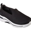 Skechers Women's Go Walk Arch Fit Grateful Sneaker, Black/White, 8 Wide