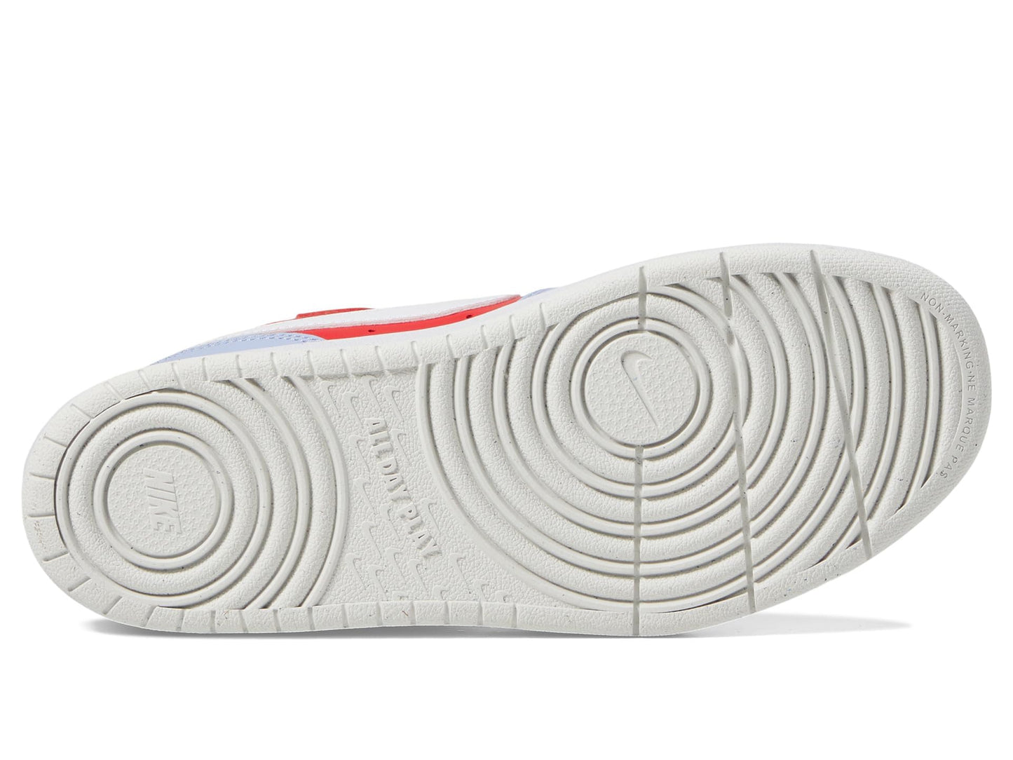 Nike Boy's Court Borough Low Recraft (Little Kid) Sneaker, Cobalt Bliss/White/Track Red, 3
