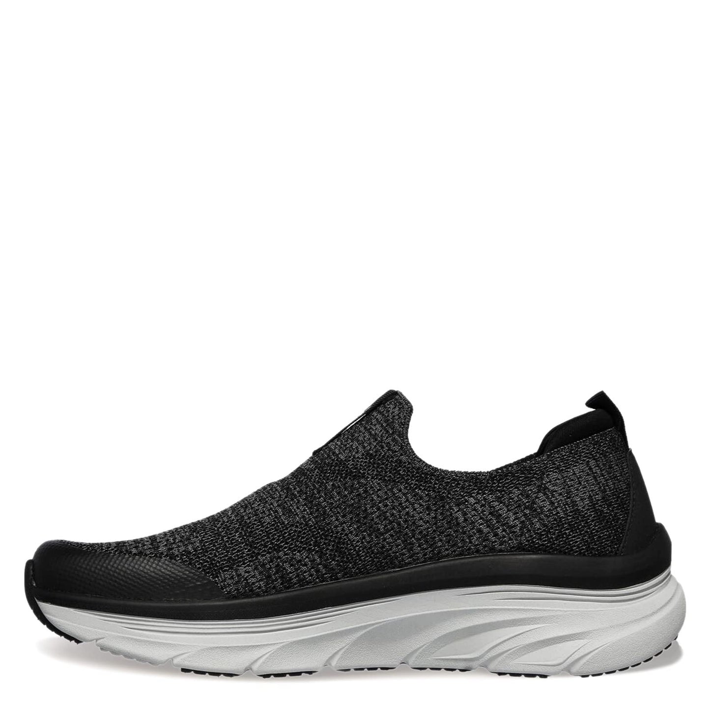 Skechers Men's Relaxed Fit D'Lux Walker - Quick Upgrade Sneaker, Black/White, 11 XW