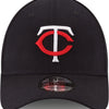 New Era MLB 39Thirty Team Classic Stretch Flex Fit Team Color Primary Logo Primary Logo Baseball Cap Hat - Minnesota Twins Navy - Medium-Large