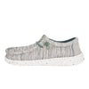 HEYDUDE Boy's Wally Heathered Mesh Charcoal Size 12 | Youth's Shoes | Youth Slip-on Loafers | Comfortable & Light-Weight