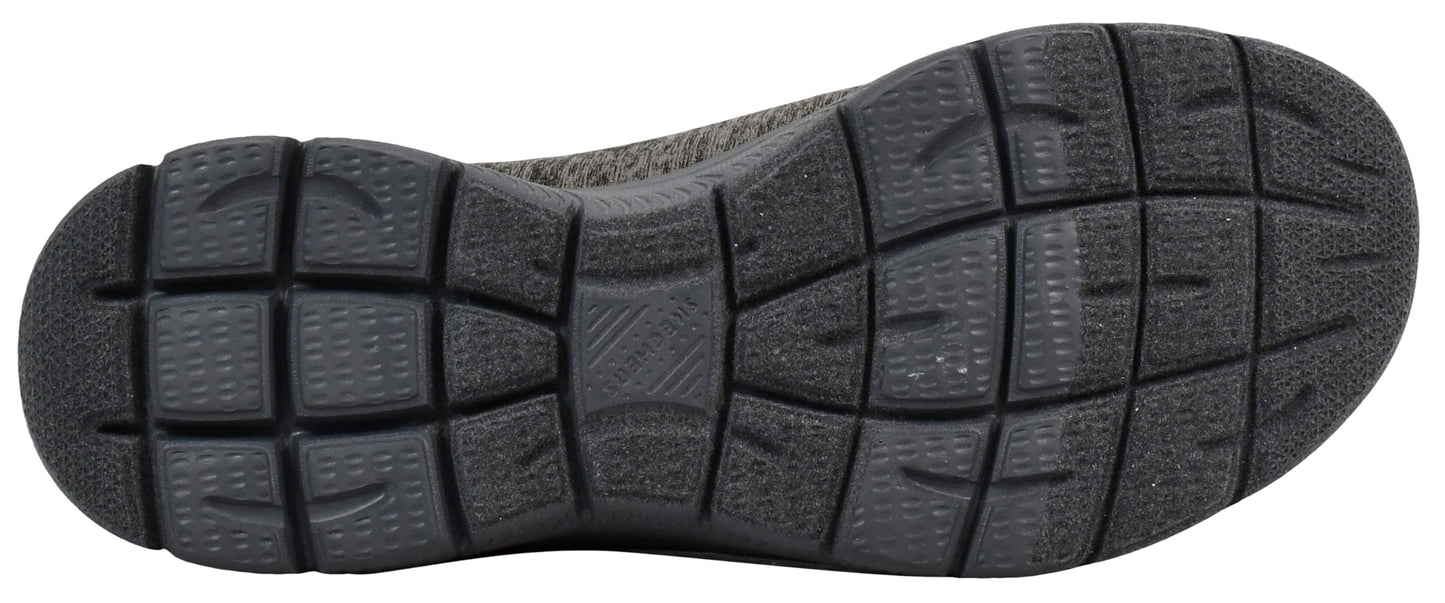 Skechers Women's Summits - Quick Getaway Shoes, Charcoal/Light Blue, 9 M