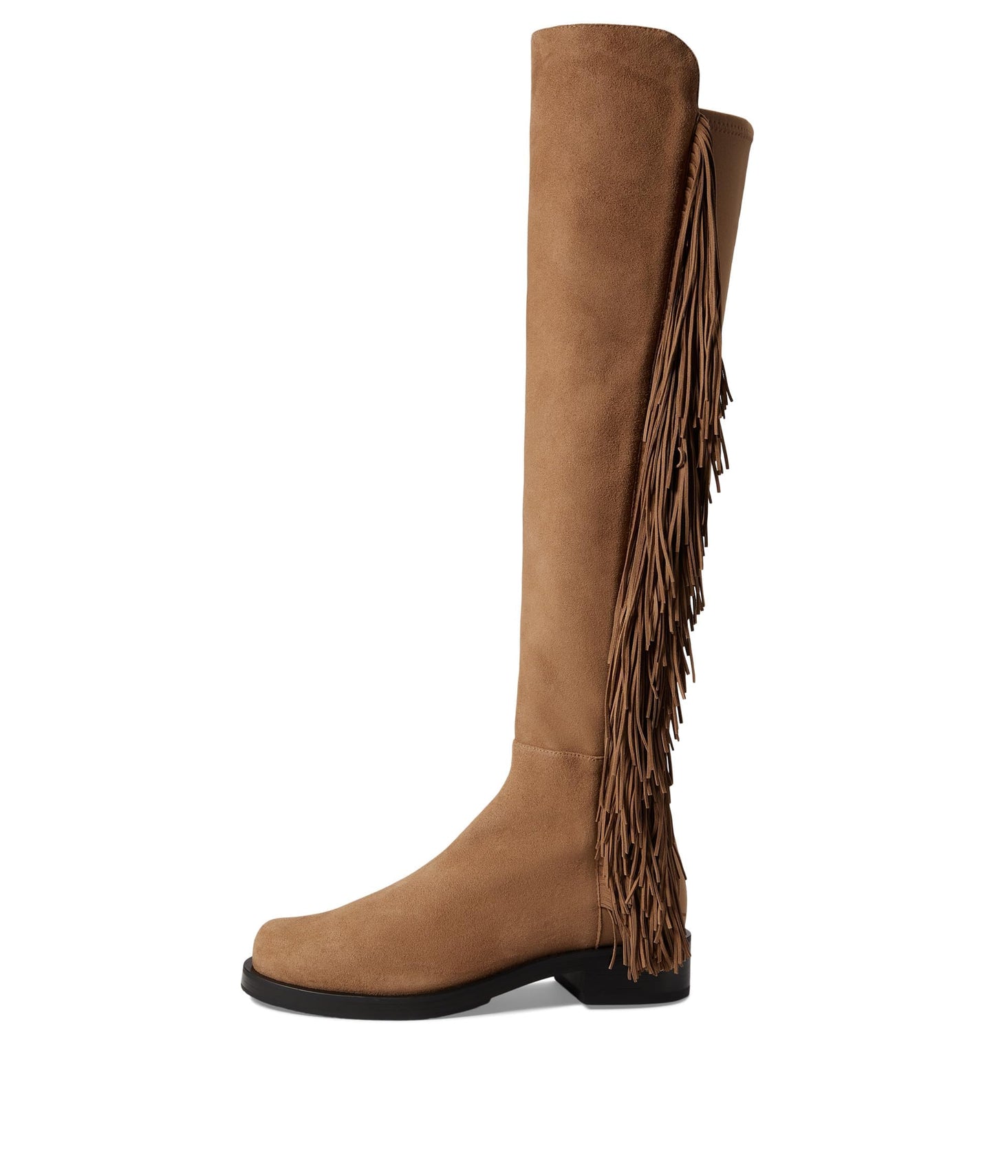 Stuart Weitzman Women's 5050 Bold Fringe Boots Fashion, Camel, 8