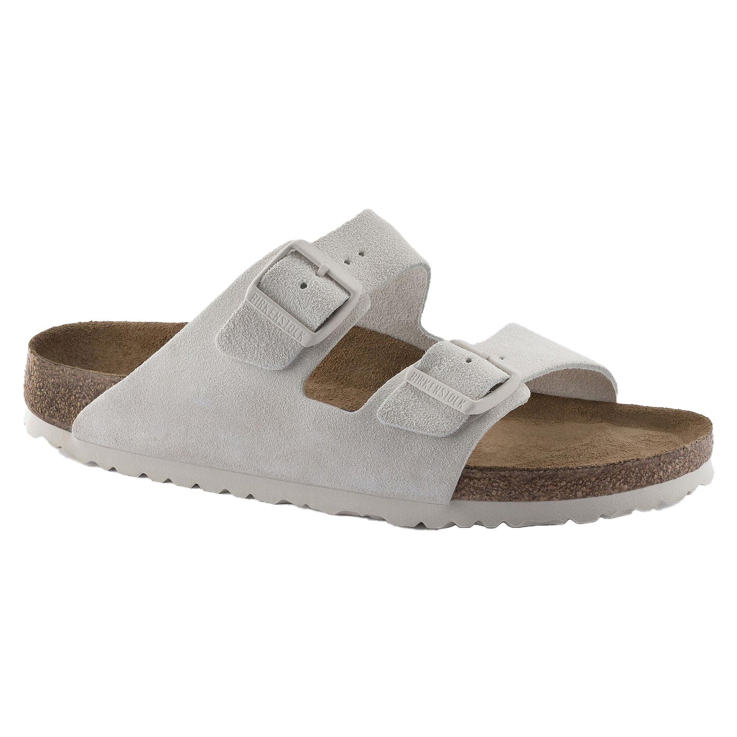Birkenstock Arizona Soft Footbed (Unisex) - Suede Antique White Suede, EU 37 (6-6.5US)