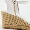 Stuart Weitzman Women's Mirela Ii Wedge Espadrilles, White/Natural WLJ, 5.5 Medium US