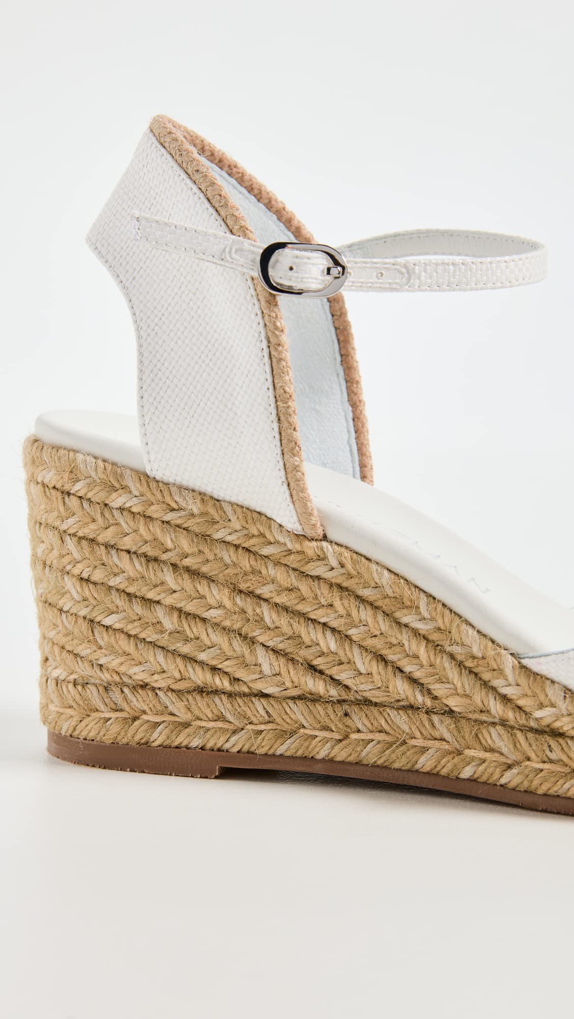 Stuart Weitzman Women's Mirela Ii Wedge Espadrilles, White/Natural WLJ, 5.5 Medium US