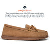 Sperry Men's Trapper Moccasin Slippers with Rawhide Leather Lacing, Cinnamon, 11 M US