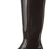 Hunter Footwear Women's Original Tall Back Adjustable Gloss Rain Boots, Black, 9