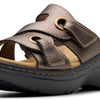 Clarks Women Merliah 2 Cove Bronze Metallic Leather 8.5 Narrow