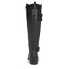 Naturalizer Womens Jessie Knee High Buckle Detail Riding Boots Black Leather 12 W