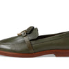 SCHUTZ Women's Rhino Loafer Flat, Militar Green, 6