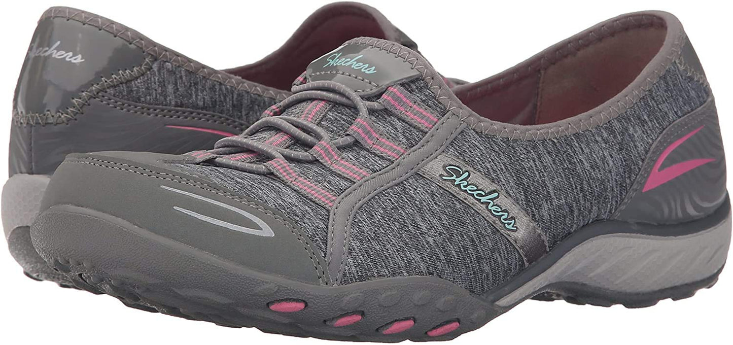 Skechers Women's Good Life Fashion Sneaker Grey/Pink 8.5 Wide