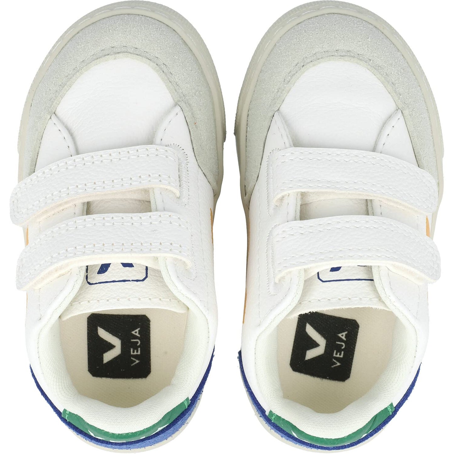 VEJA Small V-12 Chromefree (Little Big Kid) Sneaker, Extra/White/Multicolor/Indigo, 1 US Unisex