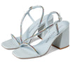 Stuart Weitzman Soiree Crystal 85 Block Sandal Light/Multi 8.5 B